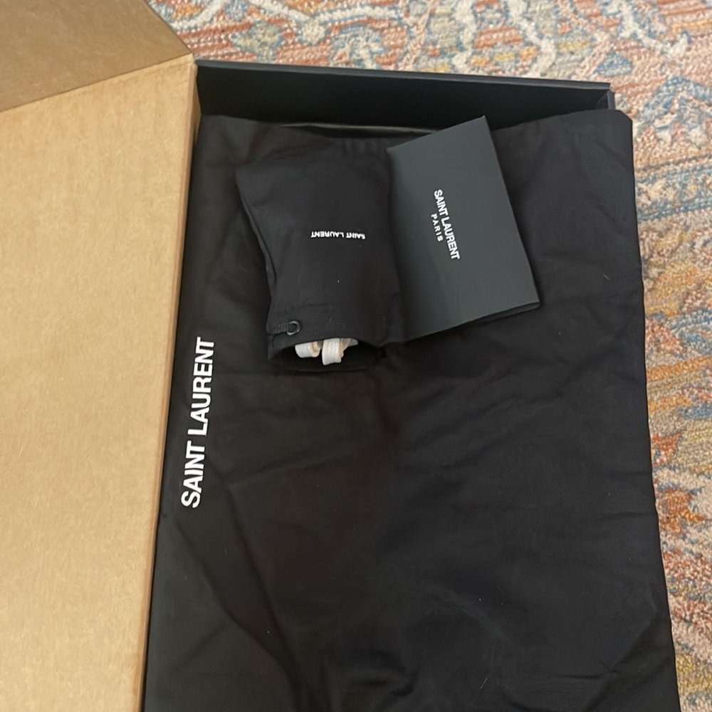 SAINT LAURENT sneakers/white,red, and royal blue sz 46 - Picture 3 of 8